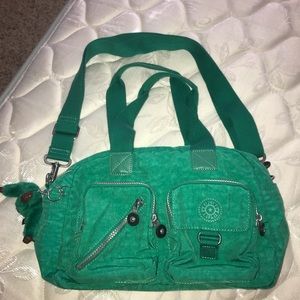 Green Kipling tote